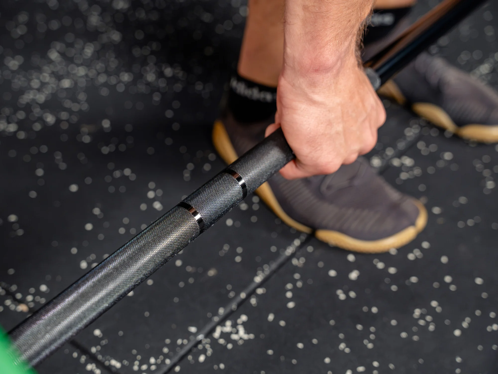 Crosslifting® Langhantel SQMIZE® ELITE CLUB OB86CRm-D CrCN Carbon-Chrome Black