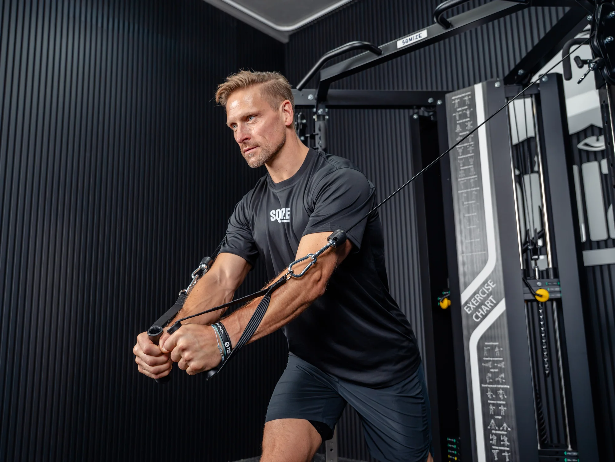 Profi Triangle Kabelzugstation, Functional Trainer SQMIZE® ELITE CLUB FT18i XTR