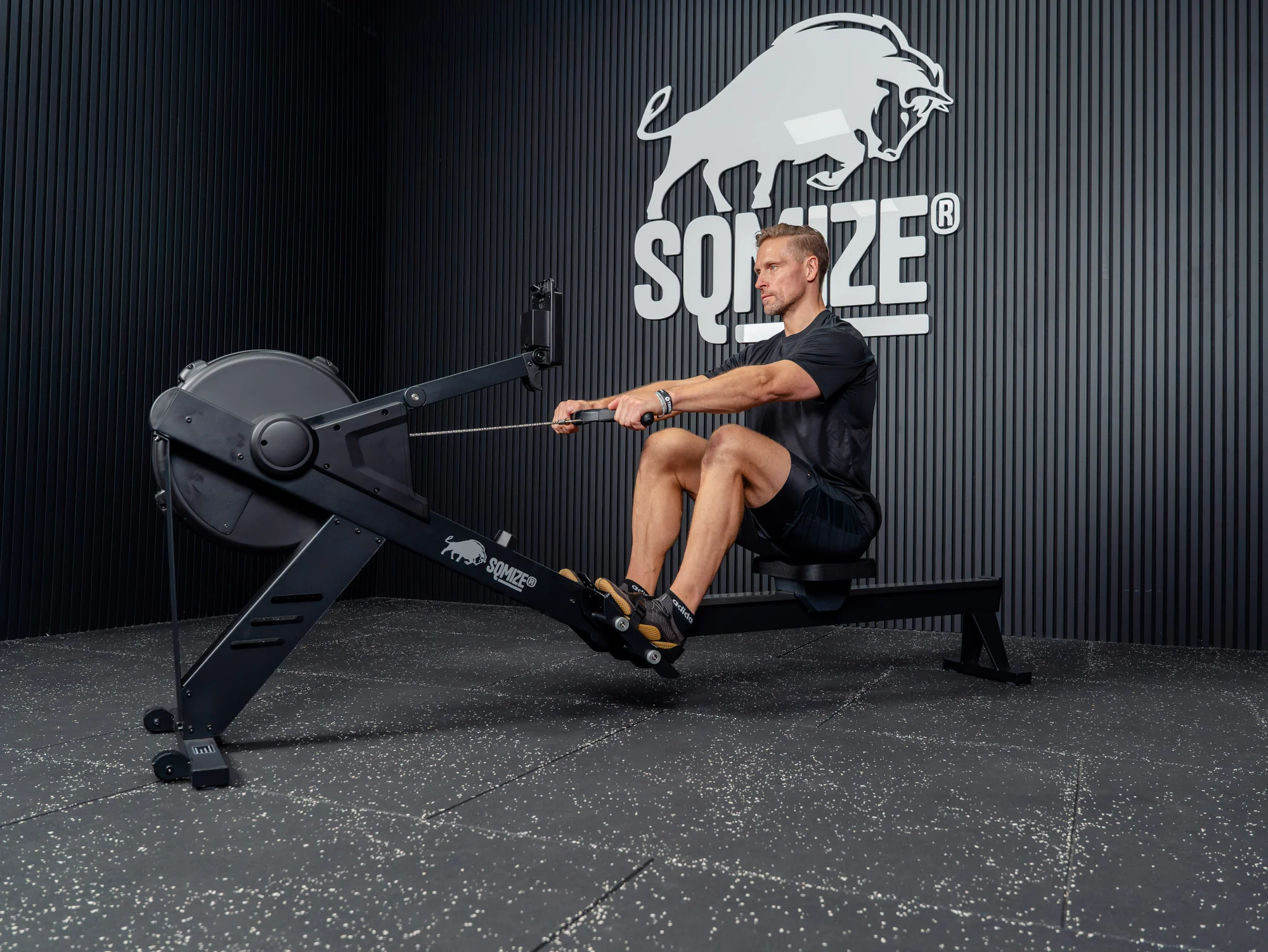 SQMIZE® Power Rower Ergometer Alpha S25 Pro, Rudergerät
