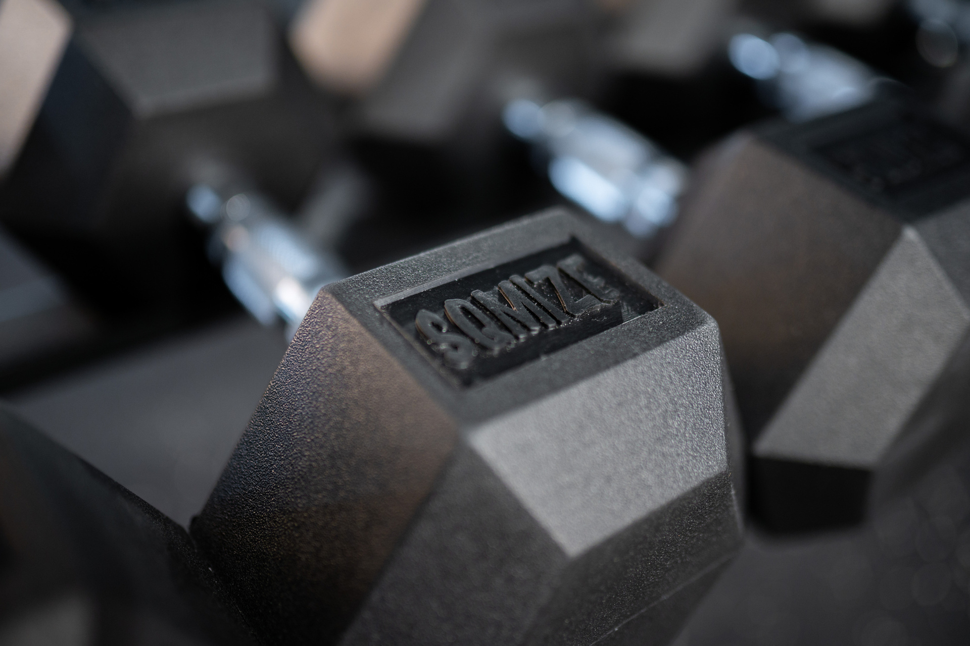 Hex Dumbbell SQMIZE® HDBR15 gummiert, 15kg