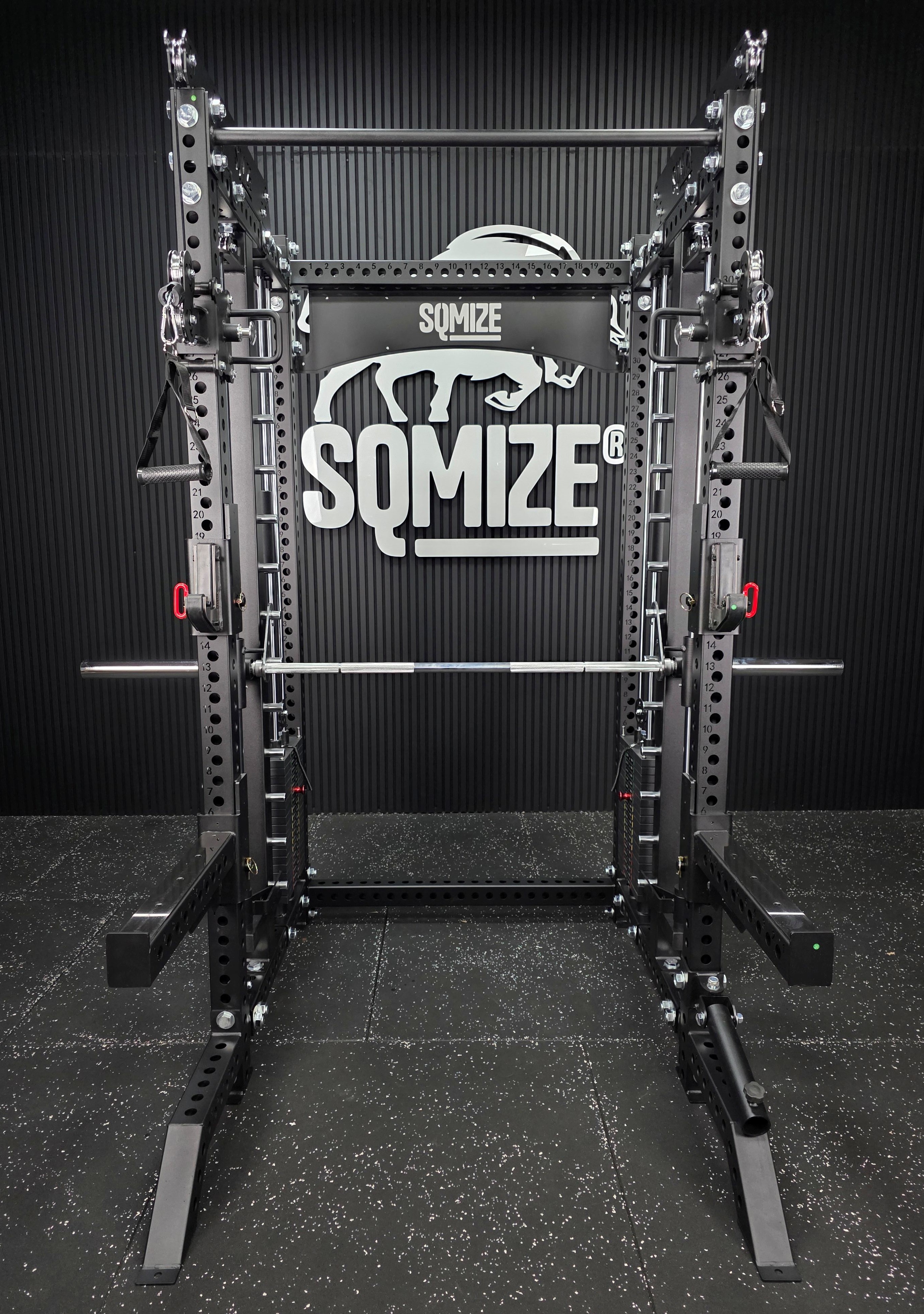 Tri-Power Gym SQMIZE® PREMIUM BISON SQ-S999-90 mit Counter-Balance, Höhe 238,5 cm