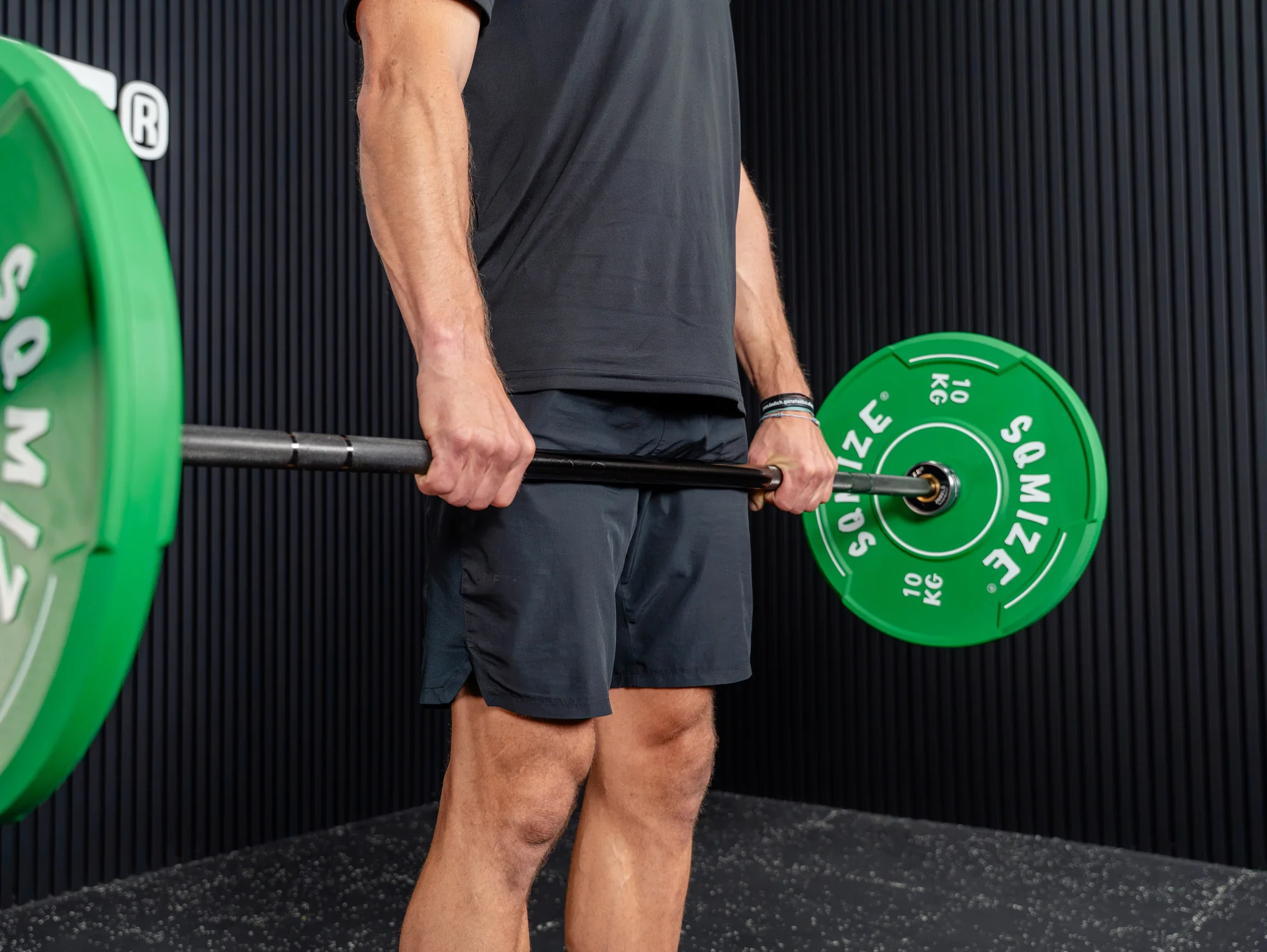 Crosslifting® Langhantel SQMIZE® ELITE CLUB OB86CRm-D CrCN Carbon-Chrome Black