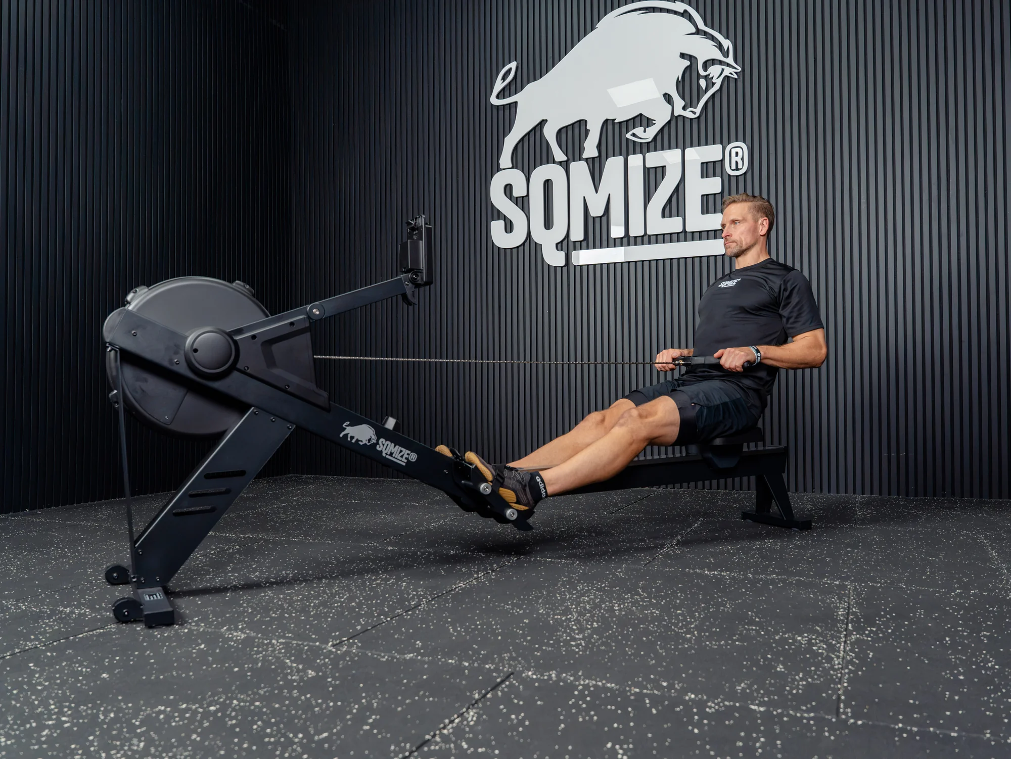 SQMIZE® Power Rower Ergometer Alpha S25 Pro, Rudergerät