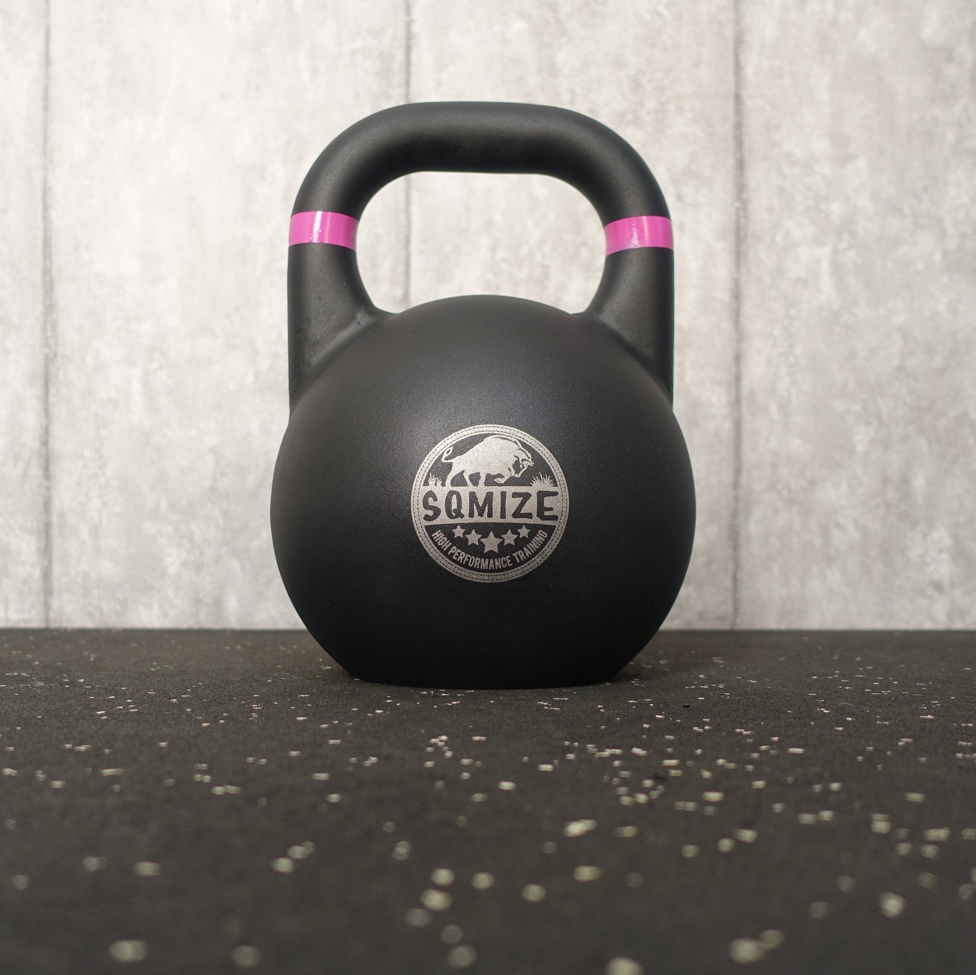 Competition Steel Kettlebell SQMIZE® CSK8, 8 kg, BLACK EDITION