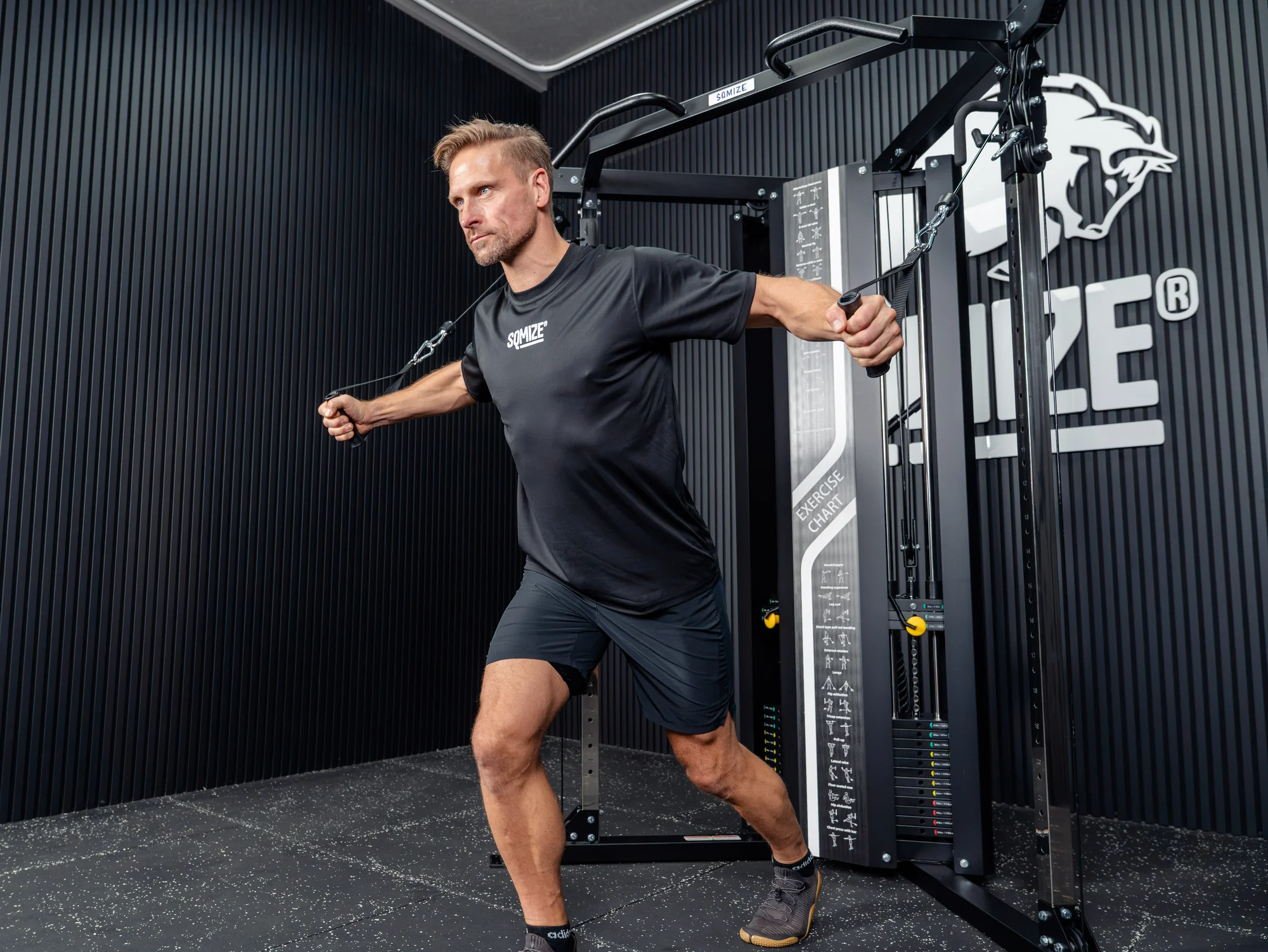 Profi Triangle Kabelzugstation, Functional Trainer SQMIZE® ELITE CLUB FT18i XTR
