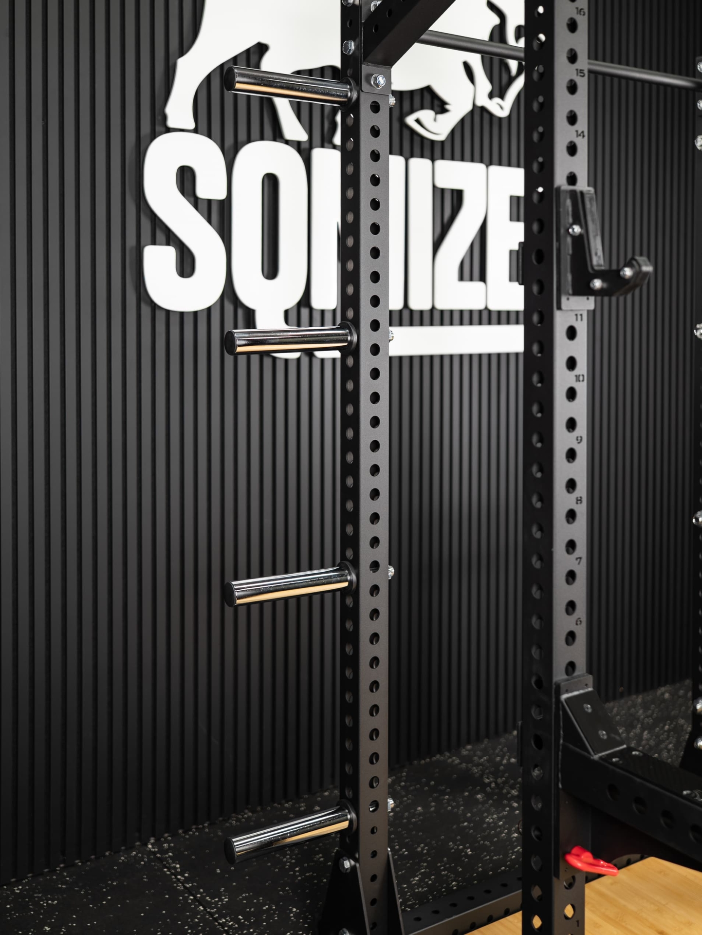 Half Rack SQMIZE® SQ-R334 | mit Weightlifting Platform